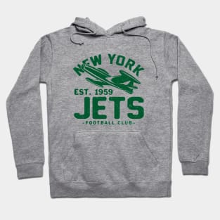 Vintage New York Jets 1 by Buck Tee Hoodie